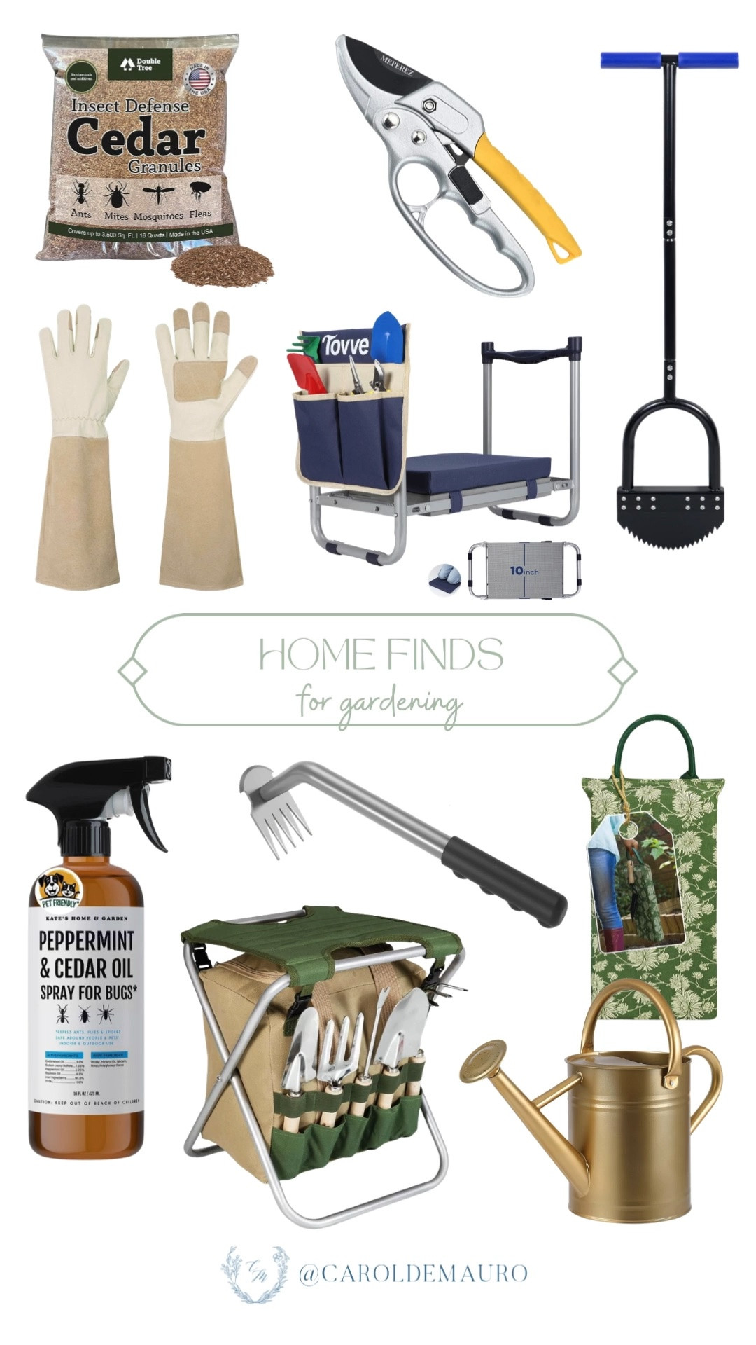 gardening essentials, backyard makeover, garden must haves, green thumb essentials, outdoor activities, home finds, insect defense, plant trimmer, gardening gloves, garden kneeler, organic bug spray, gardening tools set, watering can

#LTKHome