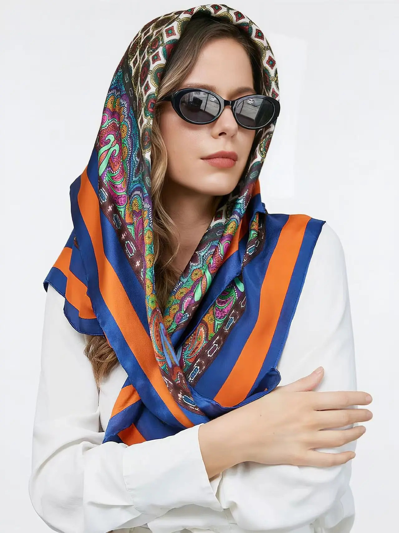 Pure Silk Bohemian Square Scarf (Women) | Nordstrom | Nordstrom