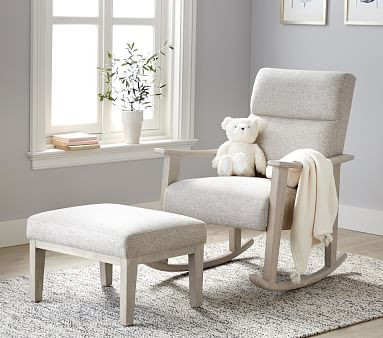 Coastal Rocking Chair & Ottoman | Pottery Barn Kids