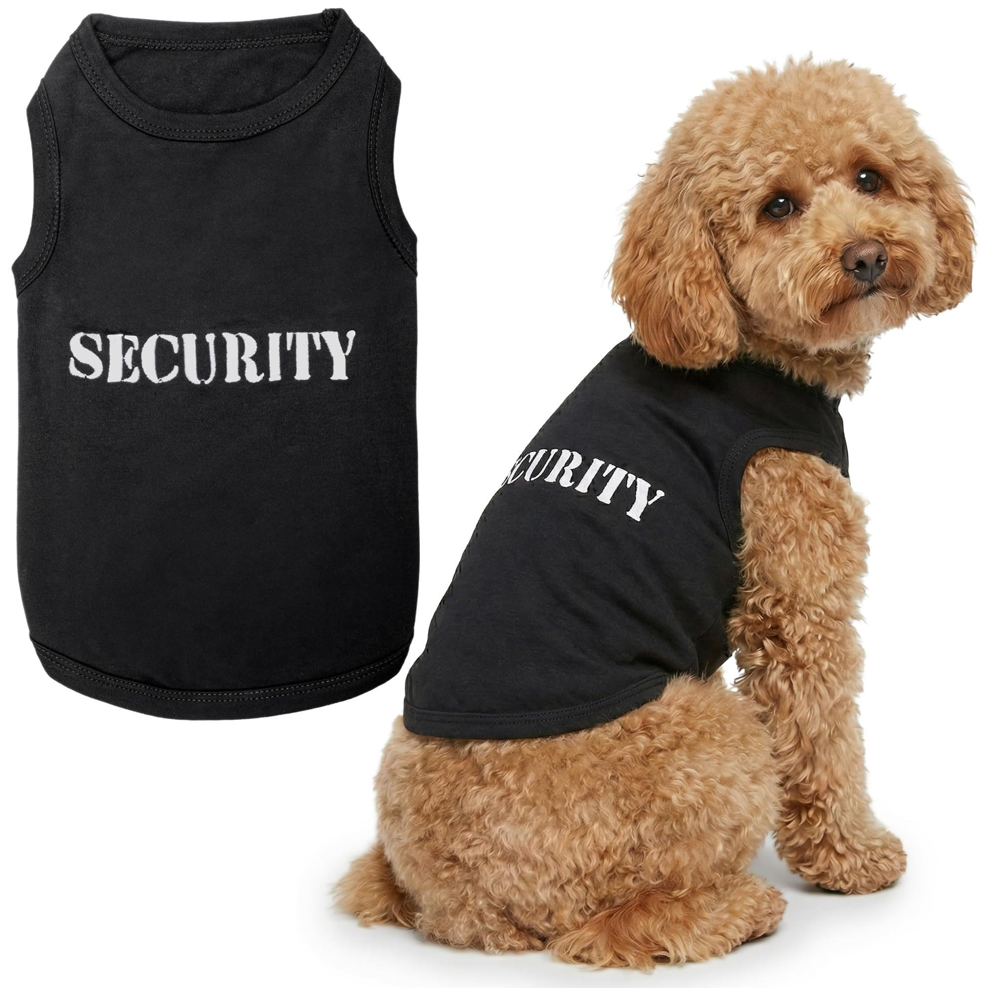 Parisian Pet Dog Shirt – 100% Cotton Shirts for Large Dogs – Black Sleeveless Pet Clothes –... | Amazon (US)