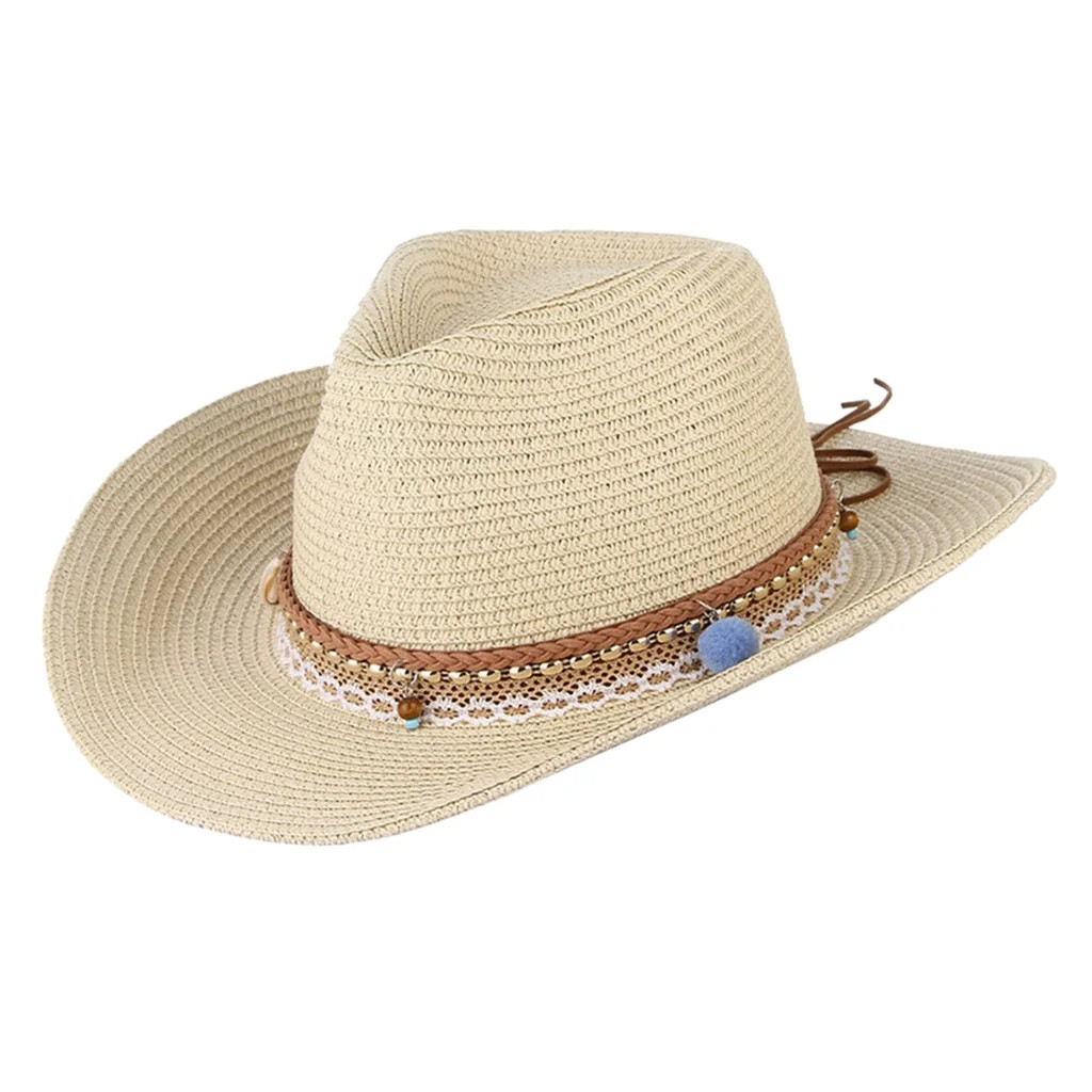 Segolike Women's Straw Sun Hat - Beige, as described | Walmart (US)