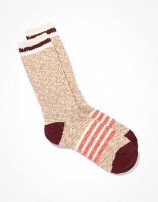 AE Striped Camp Dad Sock | American Eagle Outfitters (US & CA)