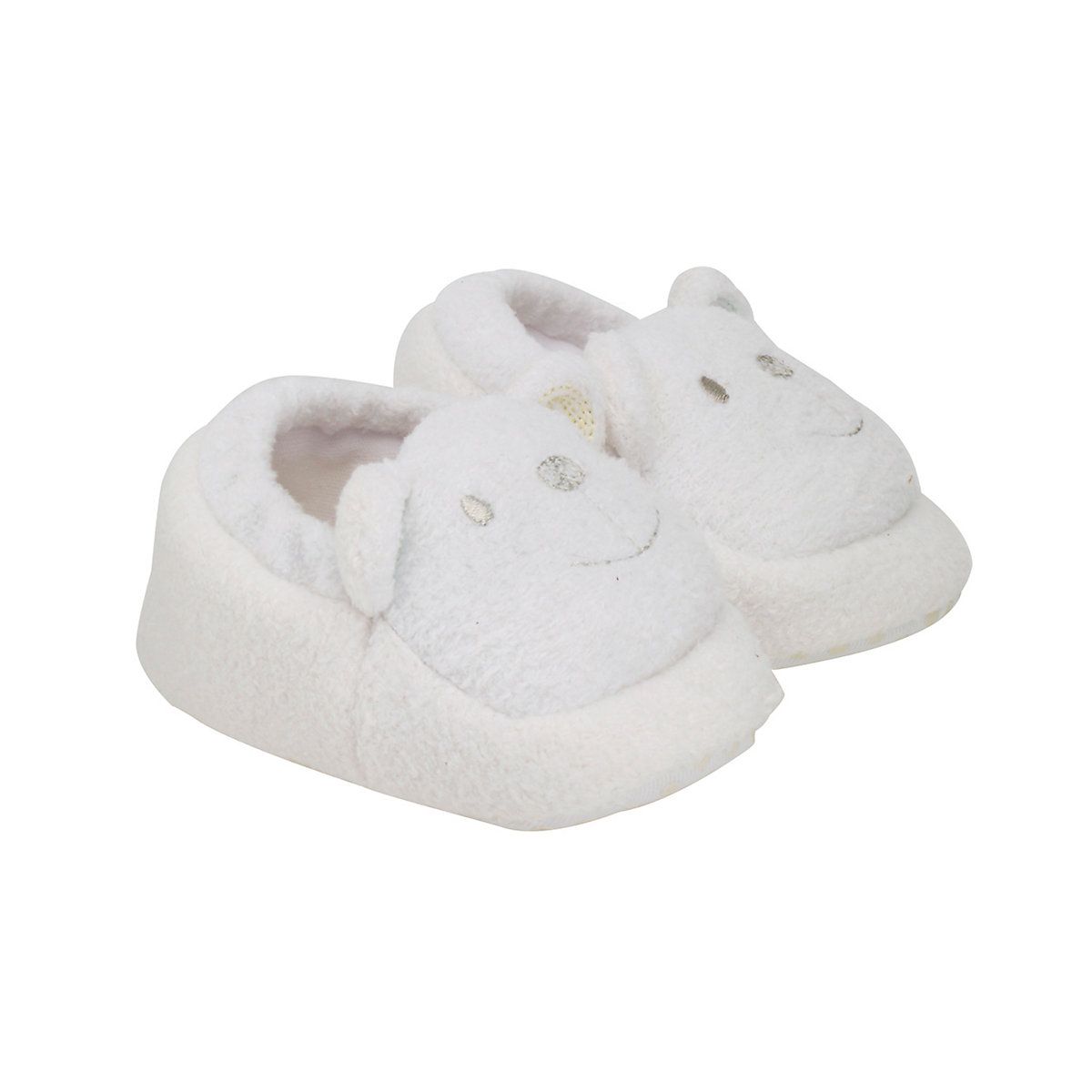 Mothercare White Bear Baby Slippers | Mothercare (UK)