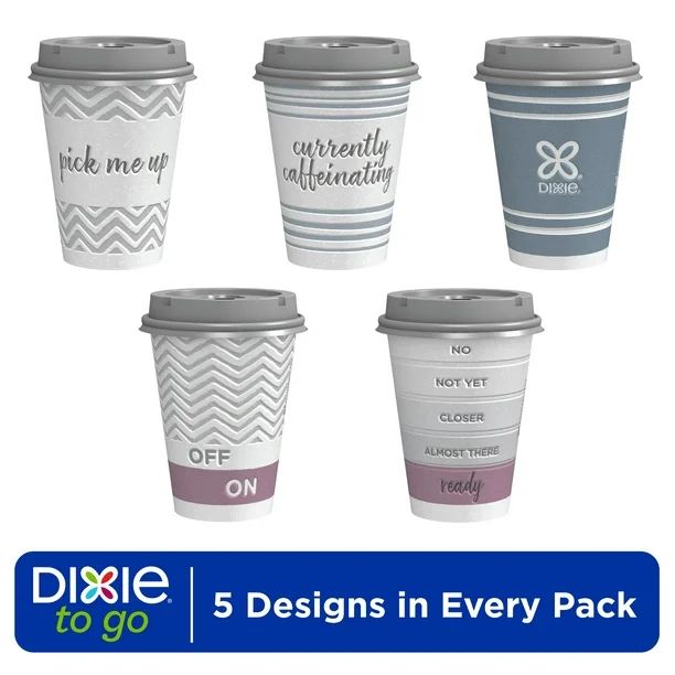 Dixie To Go Paper Hot Cups, 12 oz, 40 Count | Walmart (US)