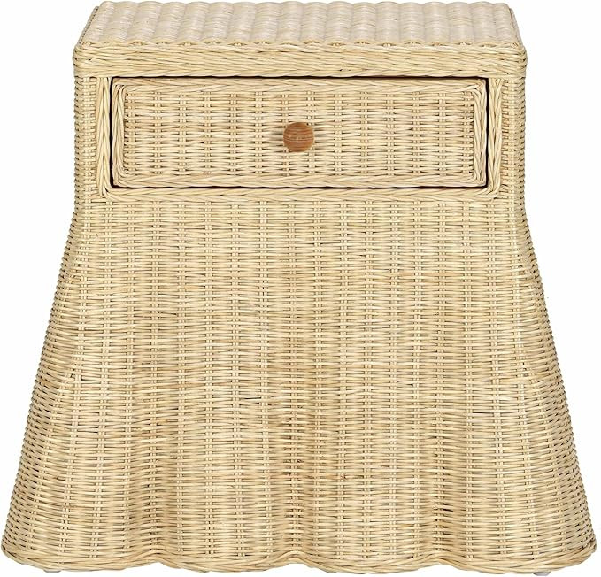 Tov Furniture Pentra Natural Rattan Nightstand | Amazon (US)