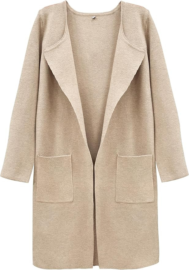 SuperPrity Cardigan Sweaters for Women Fall Fashion 2024 Casual Open Front Knit Long Coatigan Jac... | Amazon (US)