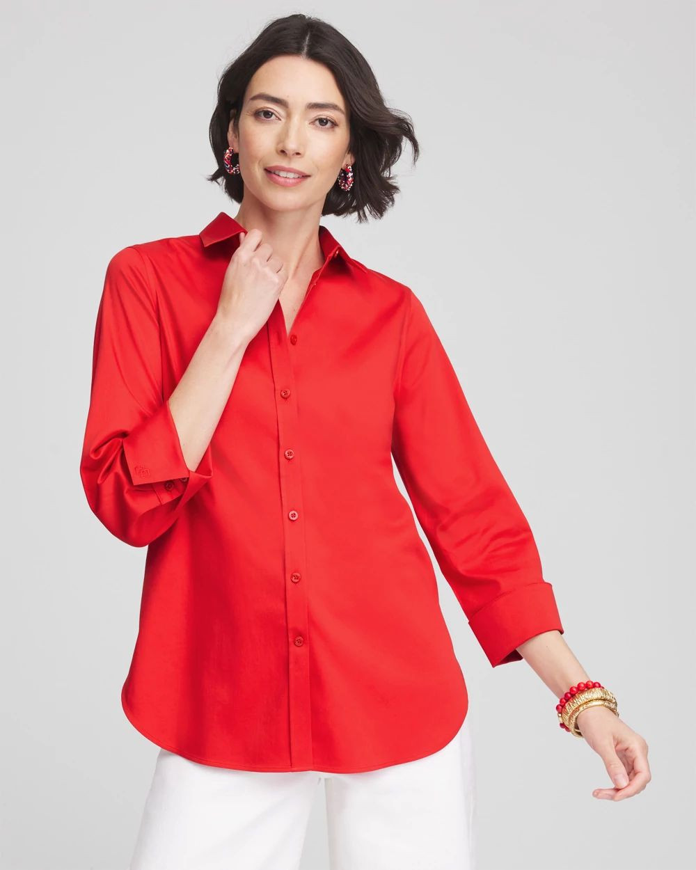 3/4 Sleeve Stretch Shirt | Chico's