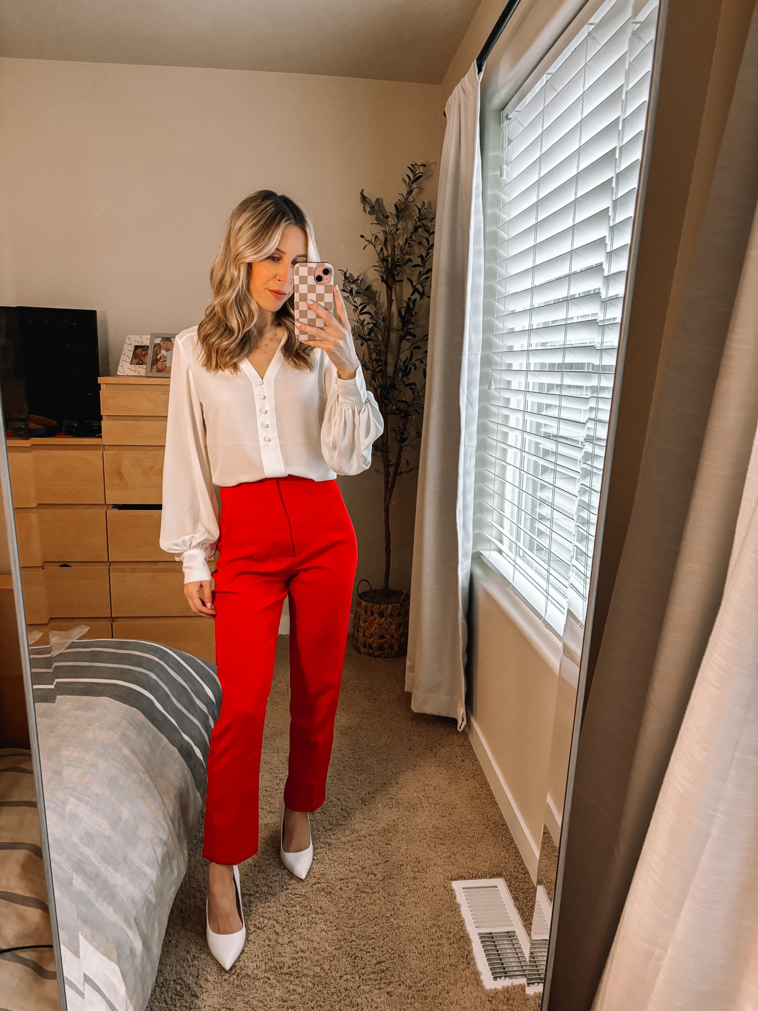 Work outfit but make it Valentines 💕💕💕 wearing size XS in top and in trousers 

#LTKworkwear #LTKstyletip #LTKSeasonal