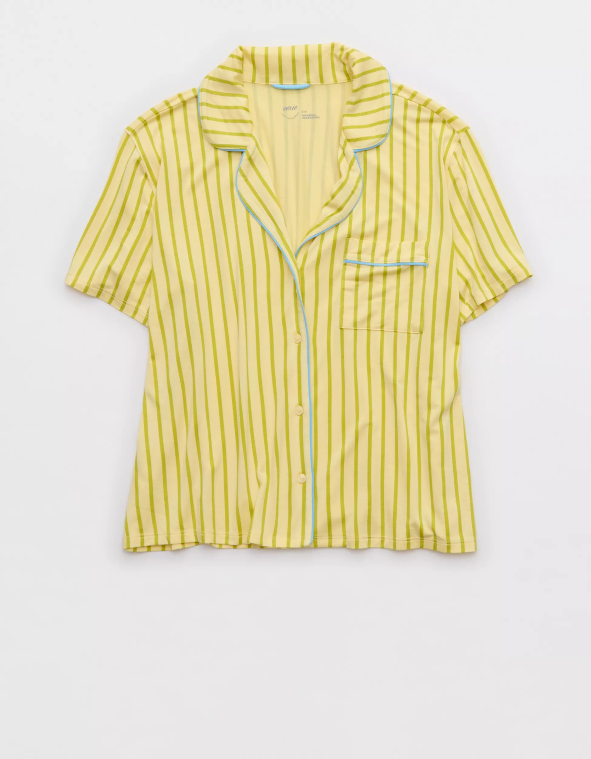Aerie Real Soft® Short Sleeve Pajama Shirt | Aerie