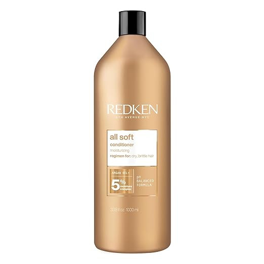 Redken All Soft Conditioner - Moisturizes & Hydrates Dry, Brittle Hair, Softens, Smooths & Adds H... | Amazon (US)