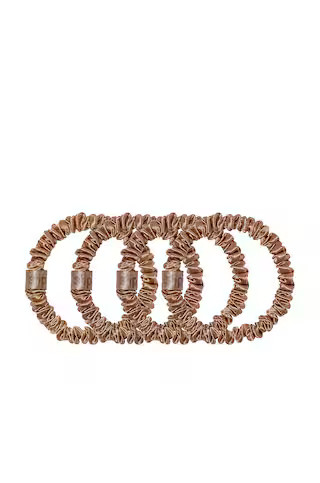 Skinny Scrunchies 4 Pack In Copper | Revolve Clothing (Global)