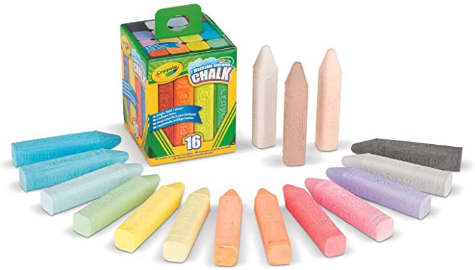 Crayola Washable Sidewalk Chalk, Outdoor Toy, Gift for Kids, 16 Count | Amazon (US)