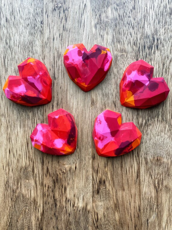 JUMBO HEART CRAYONS  Valentines Day Party Favors Birthday | Etsy | Etsy (US)