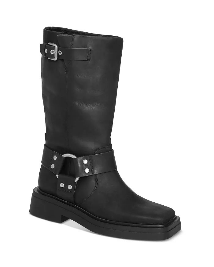 Women's Eyra Square Toe Biker Style Block Heel Boots | Bloomingdale's (US)