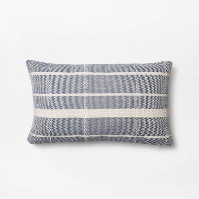 Woven Striped Pillow Blue/Cream - Threshold™ designed with Studio McGee | Target