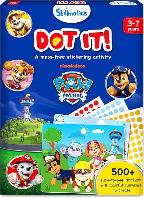 Skillmatics Dot It Sticker Art - PAW Patrol, Mess-Free Fun for Kids, 500+ Stickers, Easter Basket... | Amazon (US)