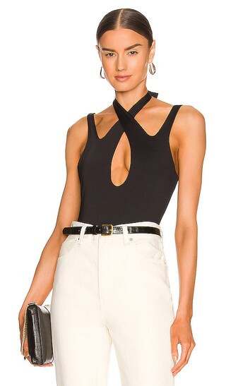 Dua Cut Out Bodysuit in Black | Revolve Clothing (Global)