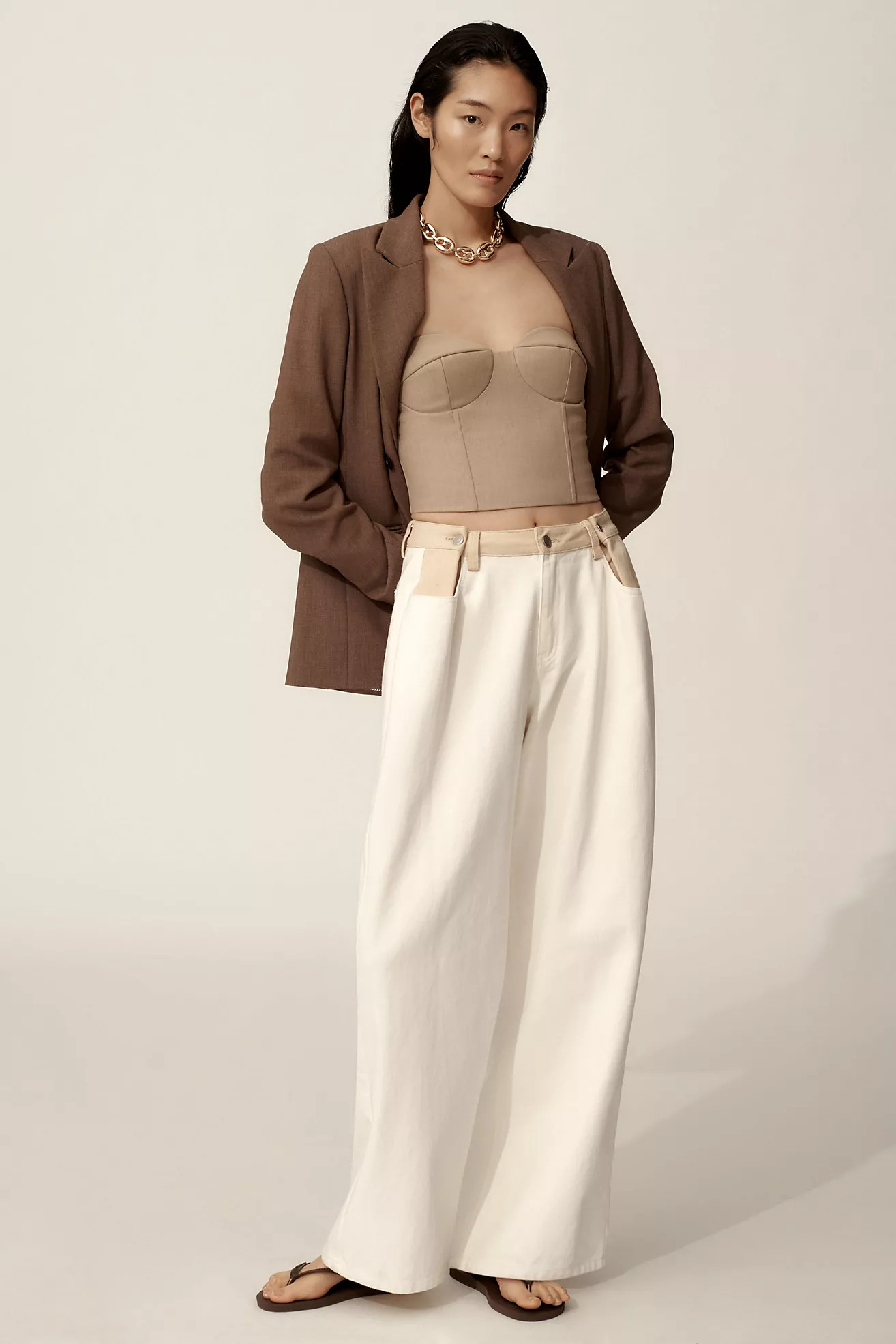 Moon River Two-Tone Pants | Anthropologie (US)