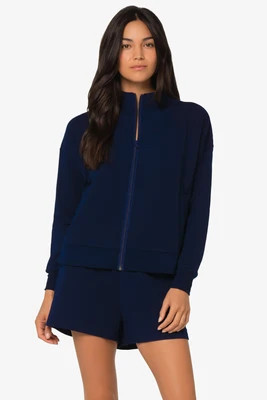 Boxy Zip Jacket  |  Navy | Helen Jon