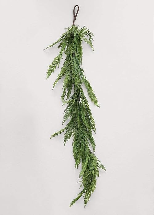 Afloral 48" Real Touch Lebanon Cedar Full Garland | Amazon (US)