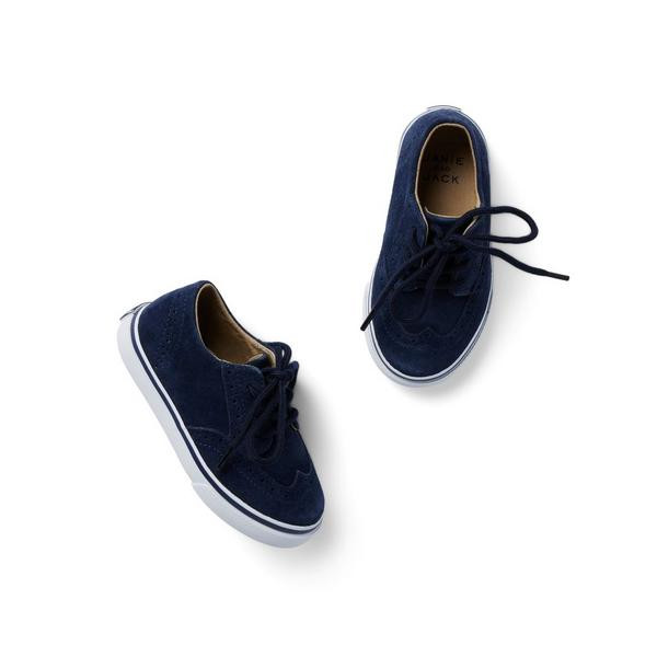 Suede Wingtip Sneaker | Janie and Jack