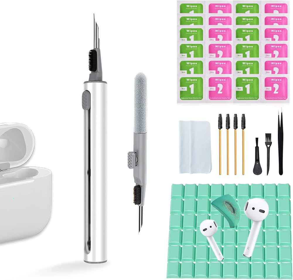 POHGELAN Cleaner Kit for AirPods,3 in 1 Multi-Function Airpod Cleaning Pen with Soft Brush and Clean | Amazon (US)