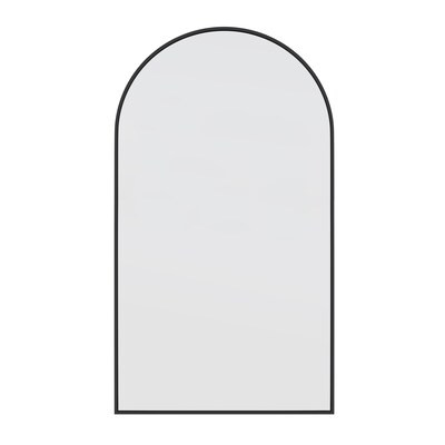 Glass Warehouse 48-in W x 83-in H Arch Black Framed Full Length Wall Mirror Lowes.com | Lowe's