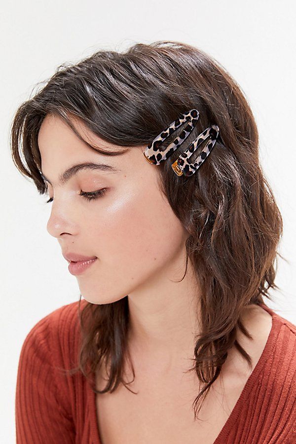 Twinkle Tear Drop Slide Hair Clip Duo - Animal ALL at Urban Outfitters | Urban Outfitters (US and RoW)