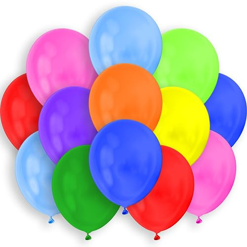 TILCO BALLOONS | 100 Biodegradable Latex Balloons 9 Inch | Assorted Rainbow Colors | Perfect For Birthdays, Parties, Weddings & Events | Air, Helium Or Water Fill | Eco-friendly & Durable | Amazon (US)