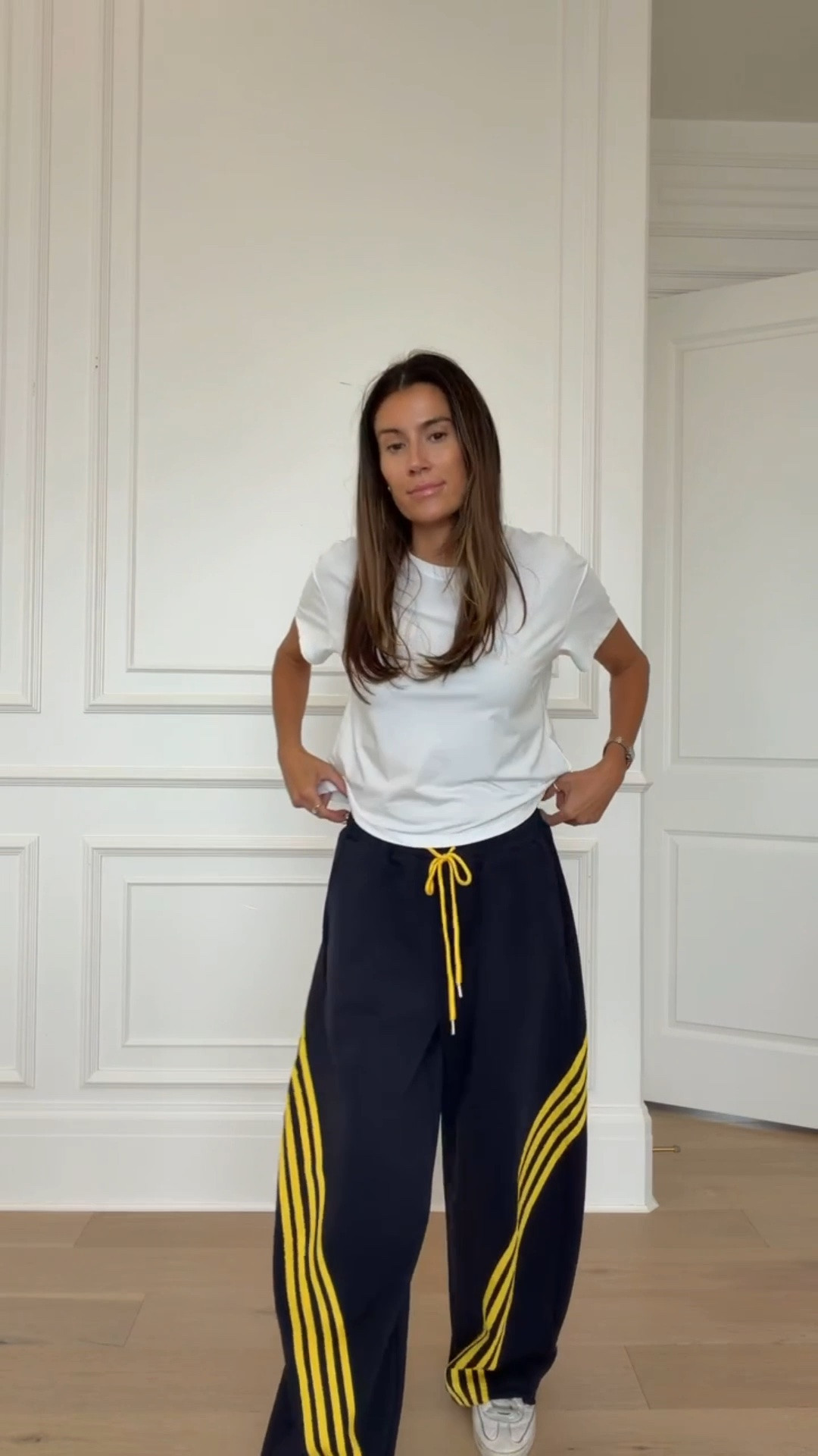 Obsessed with these track pants! Wearing size small in pants & tee 

Amazon fashion , casual outfit, travel outfit

#LTKgrwm #LTKOver40 #LTKSeasonal