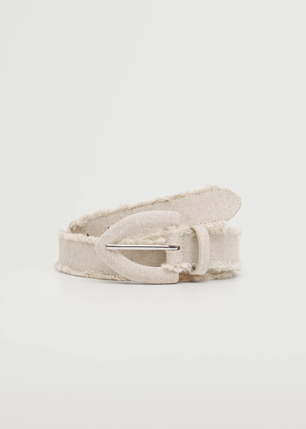 Metal buckle fabric belt | MANGO (US)