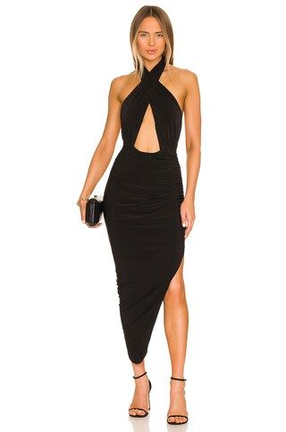 Cross Halter Side Drape Gown
                    
                    Norma Kamali
              ... | Revolve Clothing (Global)