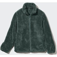 Uniqlo - Fluffy Fleece Zipped Jacket - Green - XS | UNIQLO (UK)