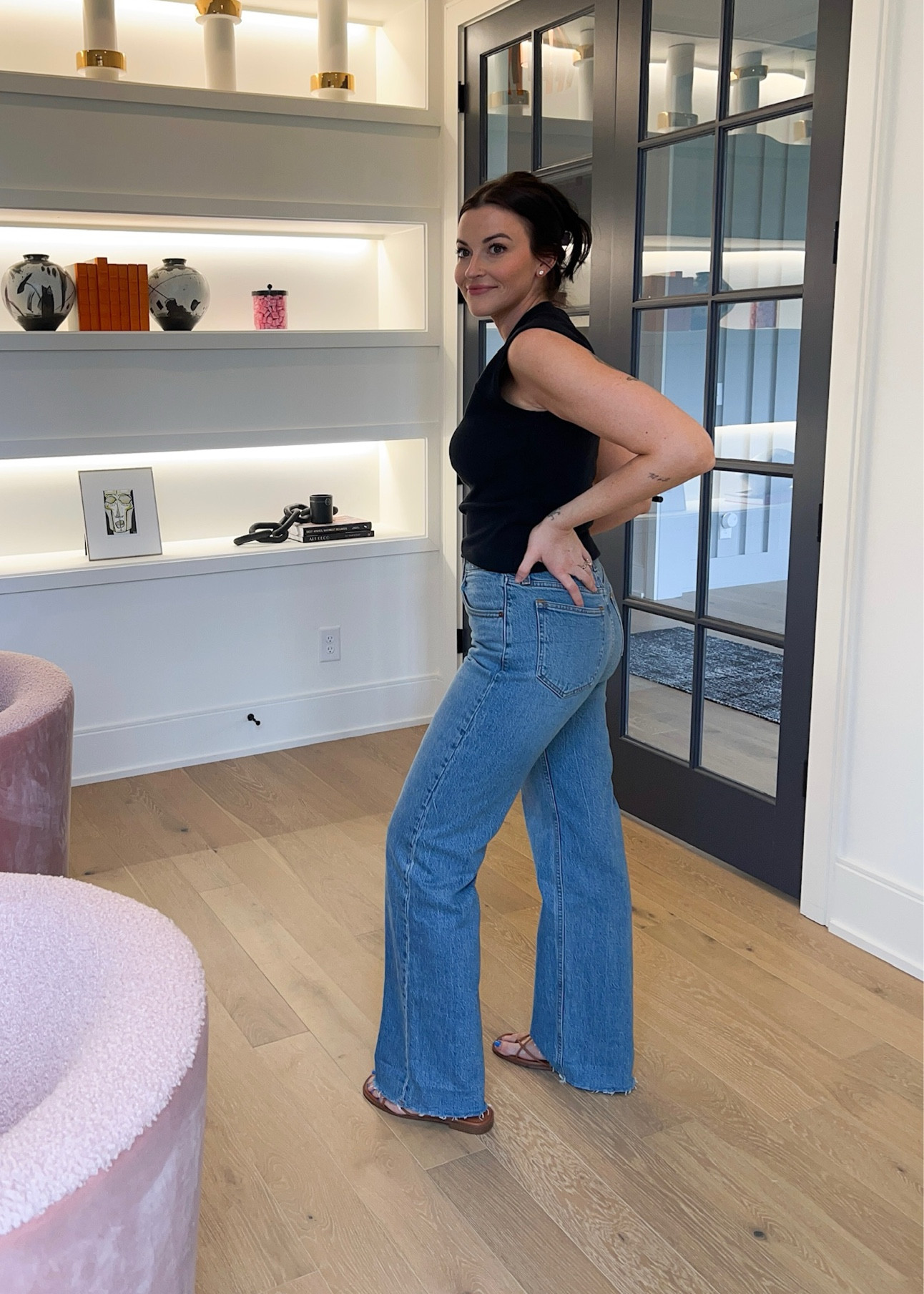 Last day for 20% off Abercrombie! Code: AFLTK 
Small top; 27L jeans 

#LTKstyletip #LTKSpringSale #LTKshoecrush