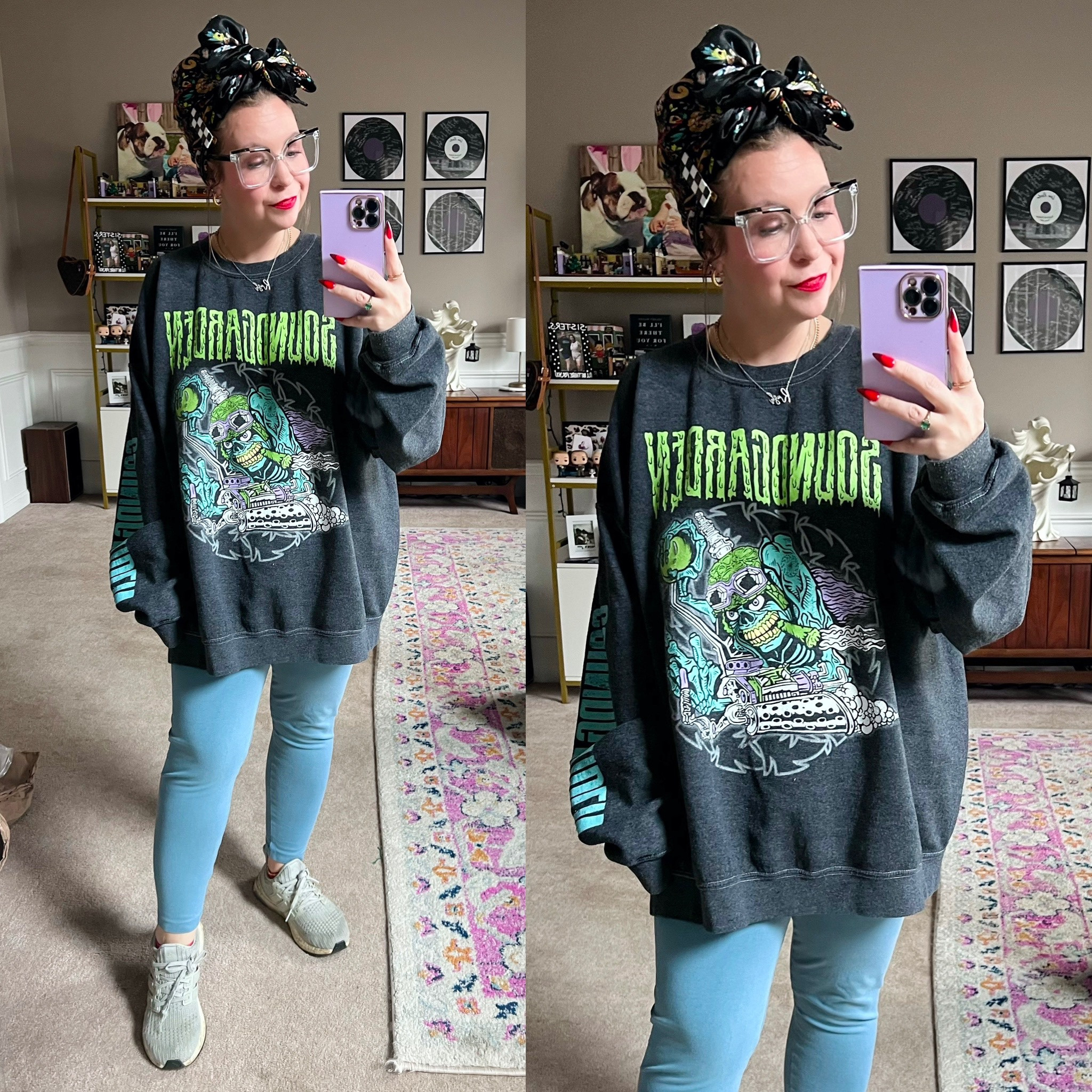 OOTD! I love wearing scarfs in my hair when I need to wash my hair but don’t want to 😉 
Sweatshirt is old but I found one on Posh! 

#LTKstyletip #LTKMostLoved #LTKfindsunder100