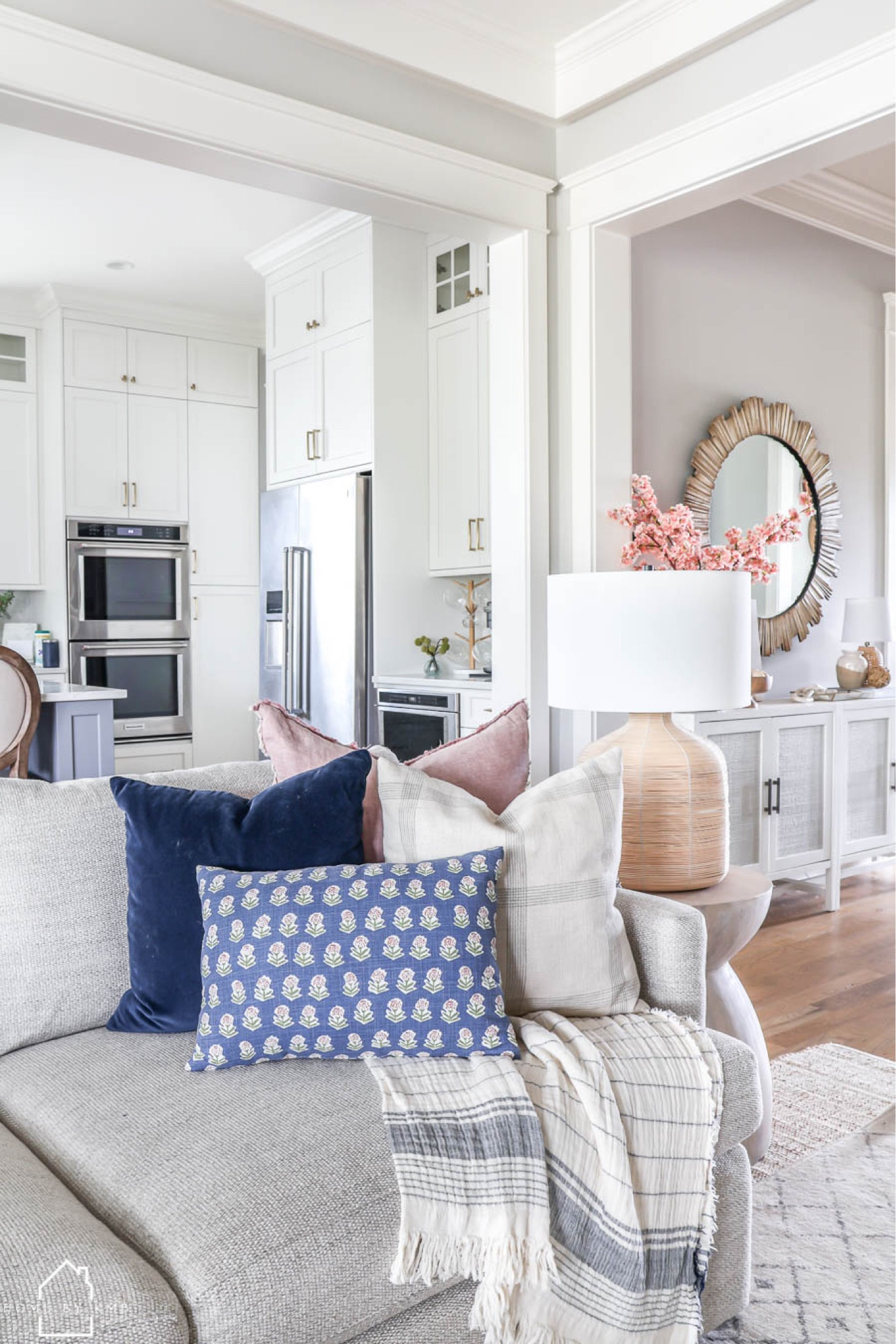 Spring living room decor and throw pillows 

#LTKSeasonal #LTKhome