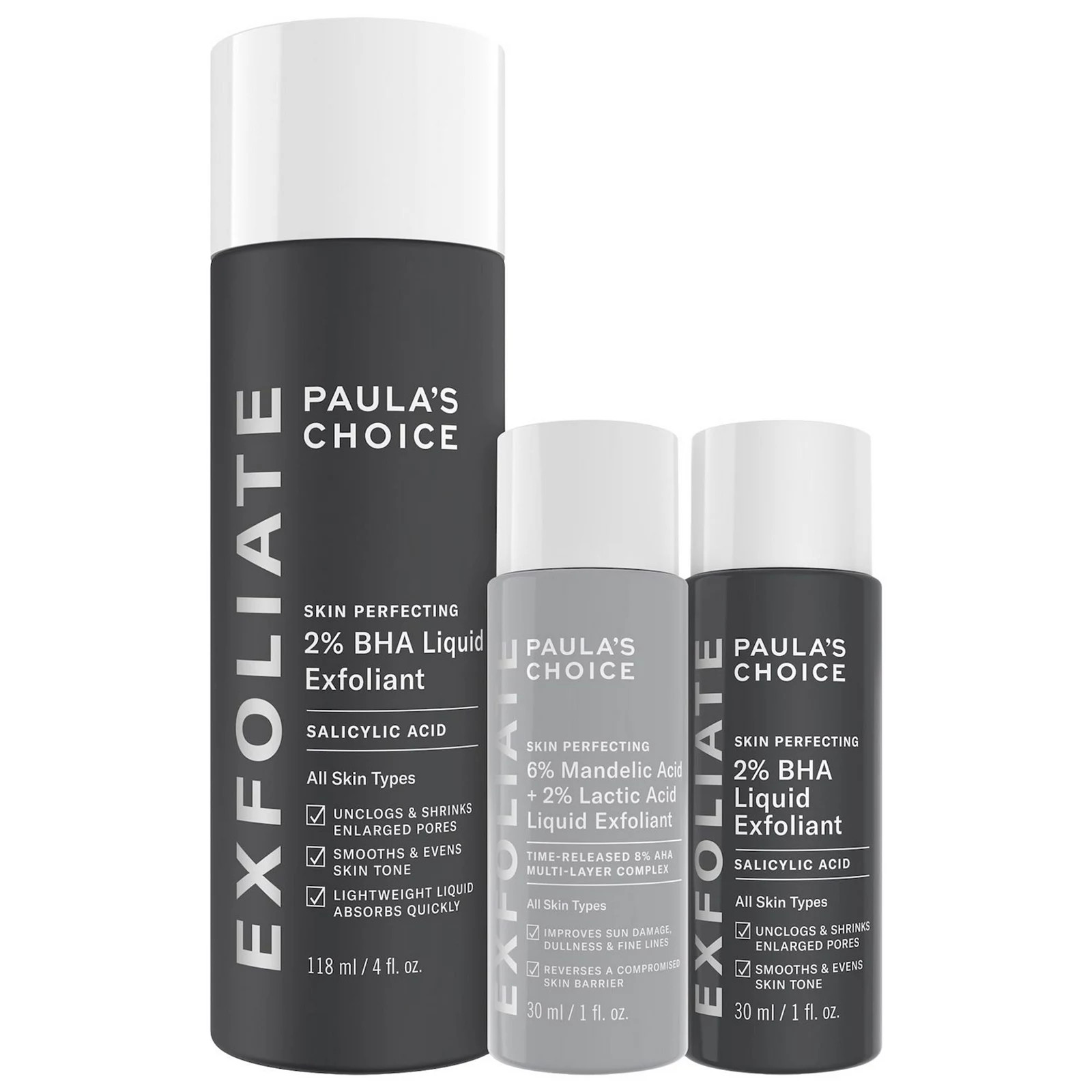 Paula's Choice Expert Exfoliation Kit with 2% BHA + 6% Mandelic Acid AHA, Multicolor | Kohl's