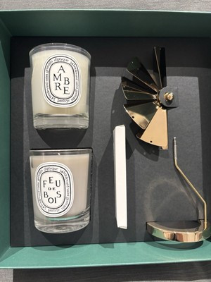 Diptyque Carousel Set 2 Candles ambre and feu de bois 2.4oz  Worth £120  | eBay.de | eBay DE