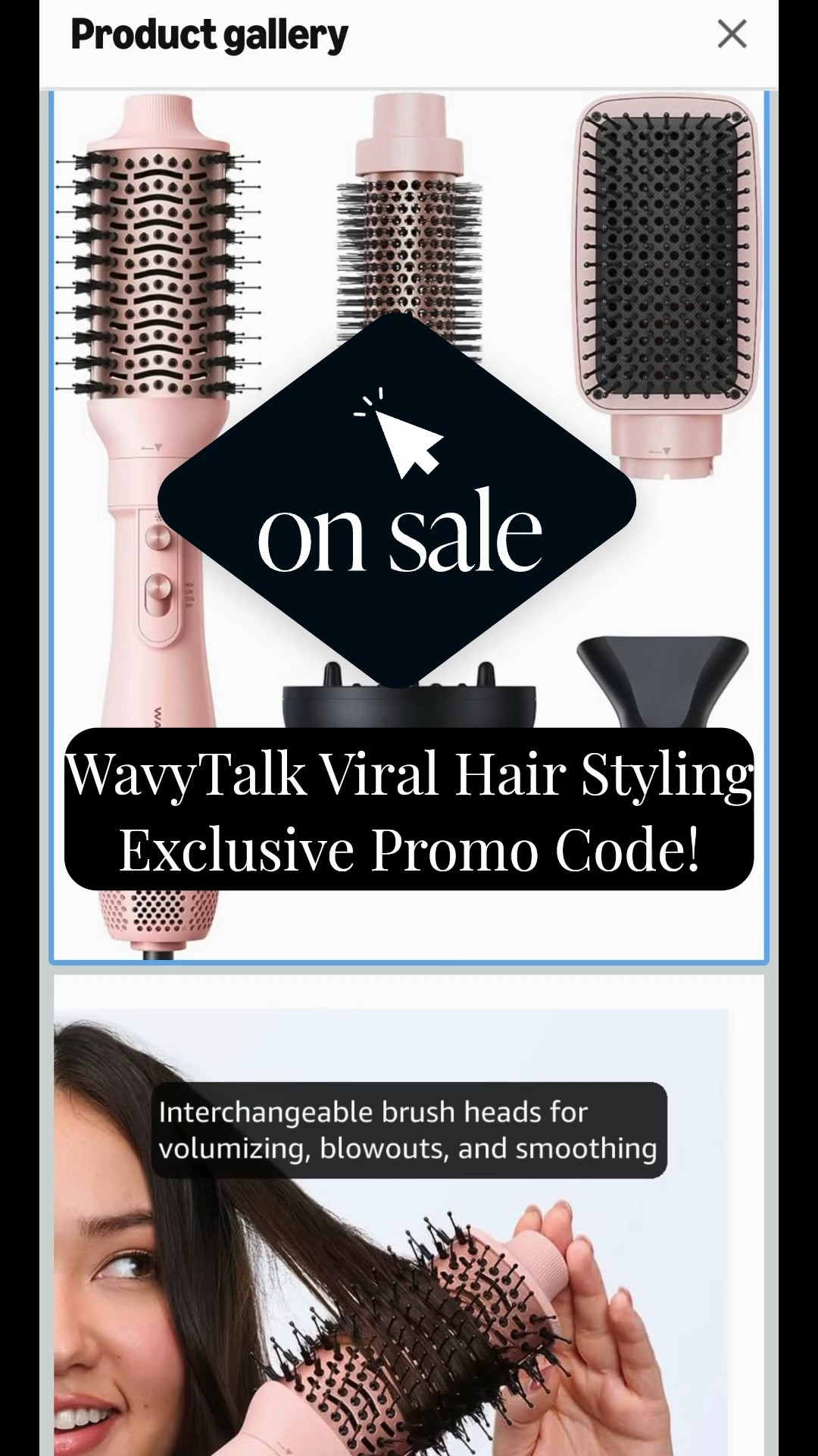 Salon-quality blowouts at home in ONE step? That’s the WavyTalk magic—and I’m obsessed. 🌊✨

53% off (plus an extra 33% with code AR92UEJA) brings this down to **$39.99** from $84.50. That’s the deal of the season. Linked via Amazon Live for easy checkout! 🛒

Deal Details:

- Price: $39.99 (Reg. $84.50)
- Code: AR92UEJA (extra 33% off)
- Valid through June 30

WavyTalk is the brand trusted by 5M+ customers worldwide  for a reason. This 5-in-1 Air Sculpt set is literally my entire styling routine in one tool. Powered by a 1050W motor, it cuts styling time by up to 50% —and the genius part? It uses optimized airflow instead of excessive heat, so you get salon results with 20% more even drying and way less damage 

The set comes with 5 interchangeable attachments: a 2.4” oval brush for volume, a 1.5” round thermal brush for blowouts, a paddle brush for sleekness, a diffuser for curls, and a concentrator nozzle . It styles with 3X less damage , which is massive for keeping your hair healthy long-term.

#LTKSaleAlert #LTKBeauty #LTKmorningroutine