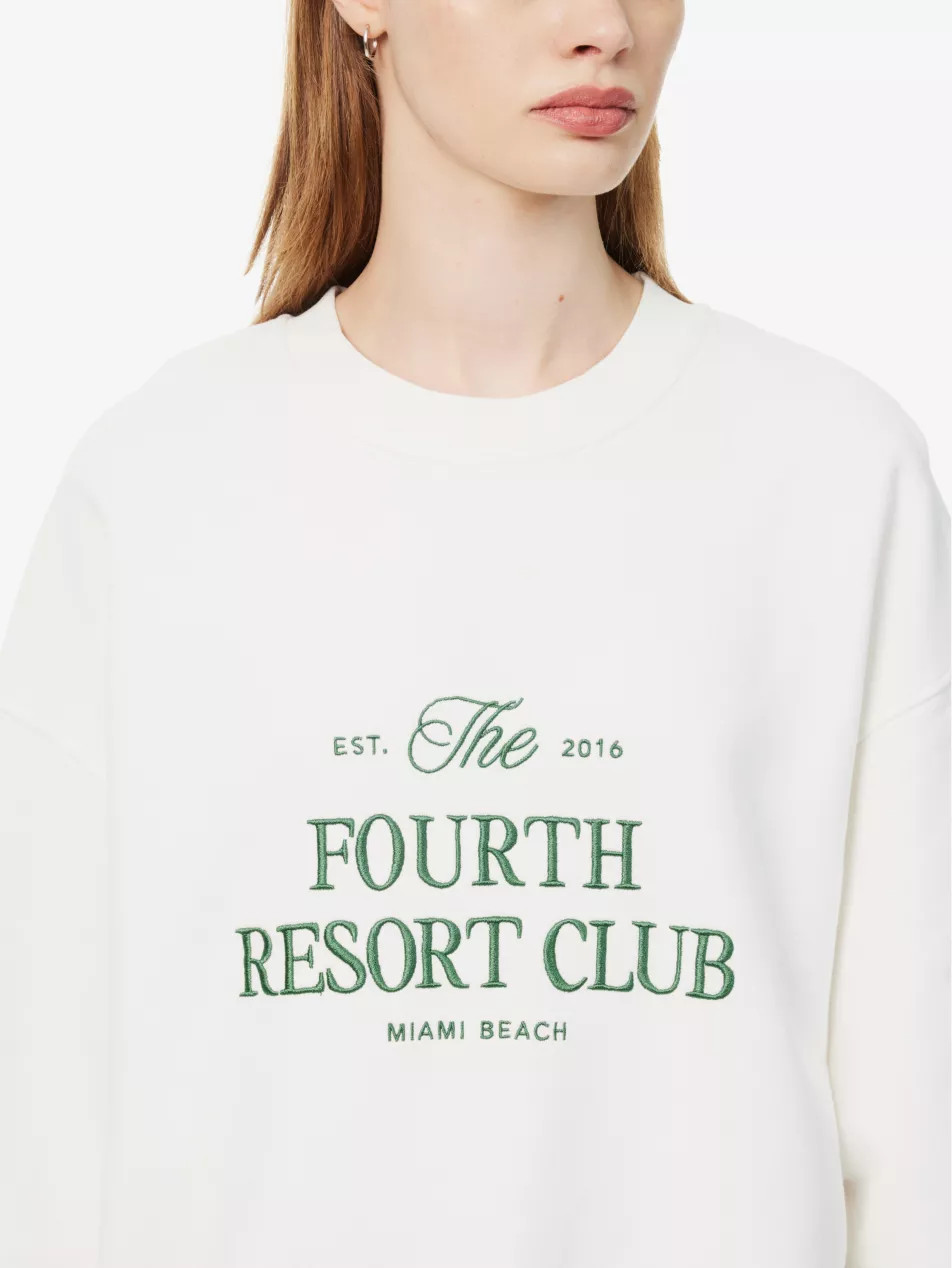 Embroidered relaxed-fit cotton-jersey sweatshirt | Selfridges