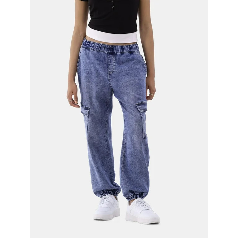 No Boundaries Utility Jogger Pants, 27" Inseam, Women's and Women's Plus | Walmart (US)