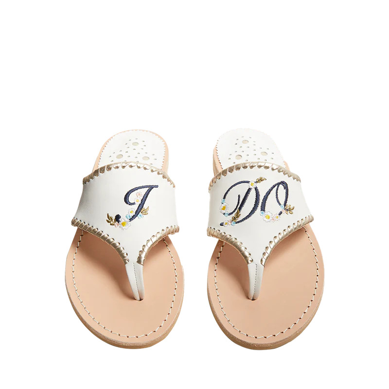 "I DO" Embroidered Sandal | Jack Rogers