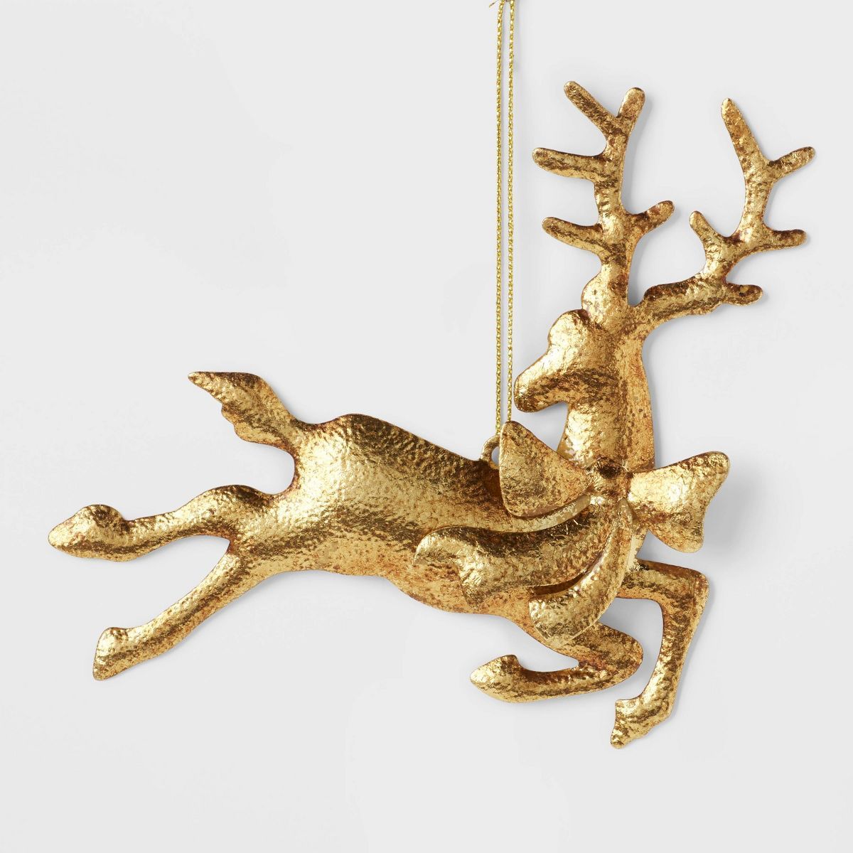 Metal Deer Christmas Tree Ornament Gold - Wondershop™ | Target