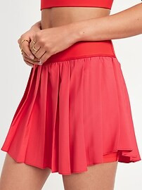 High-Waisted StretchTech Pleated Skort | Old Navy (US)