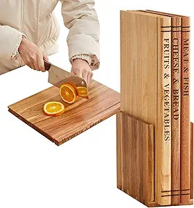 Book Cutting Board Set 3 Decorative Cutting Board Library Set for Kitchen Charcuterie Boards That... | Amazon (US)