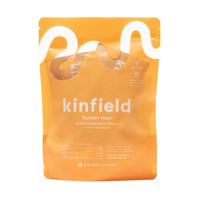 Kinfield Golden Hour Natural DEET-Free Mosquito Repellent Wipes | Target