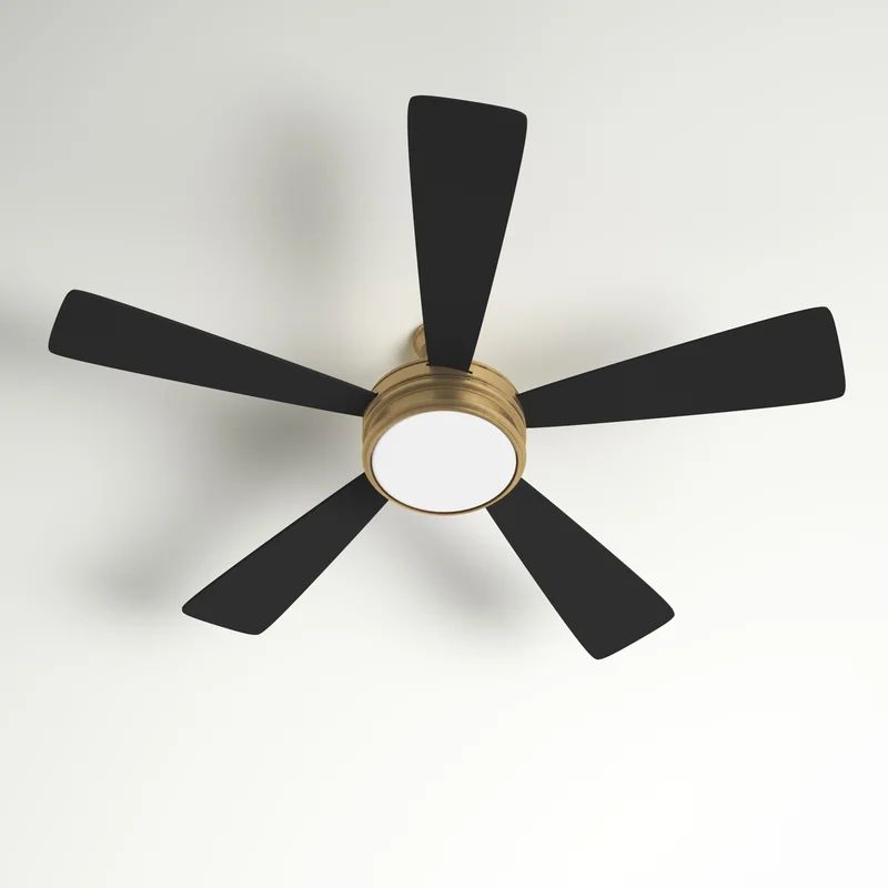 52'' Alistair 5 - Blade LED Standard Ceiling Fan with Remote Control and Light Kit Included | Wayfair North America