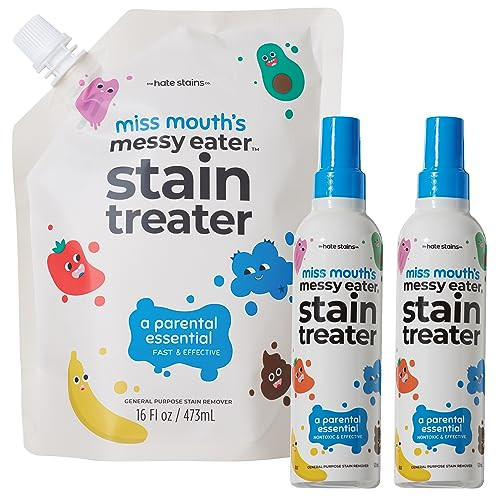 Miss Mouth's Messy Eater Stain Treater - 2 Pack Stain Remover Spray and 16oz Refill Pouch | Amazon (US)