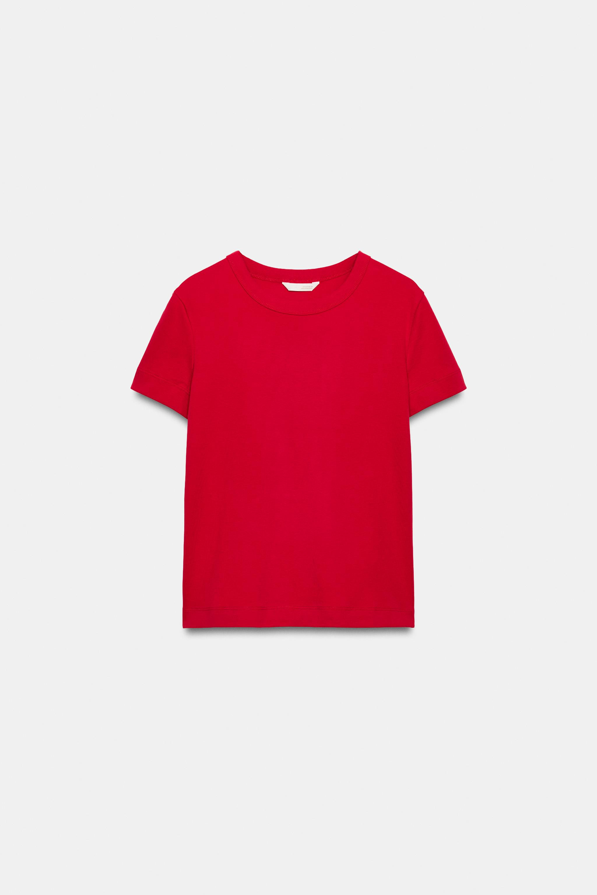 INTERLOCK SHORT SLEEVE T-SHIRT | Zara US