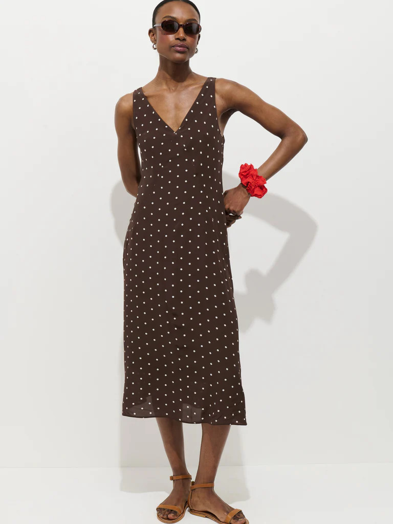 Flora Dress In Polka Dot | Alex Mill